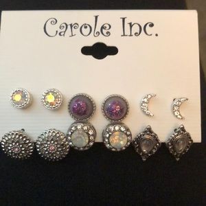 Brand new set of six earrings